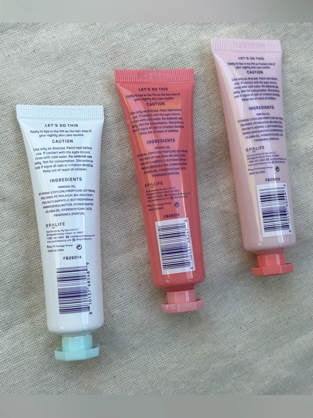 Spa life Lip Snooze Overnight Lip Mask Trio